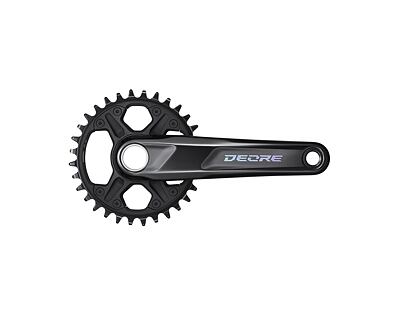 Stred Deore M6100 175mm 32z. 12-k. boost čierny dvojdielny bez ložísk