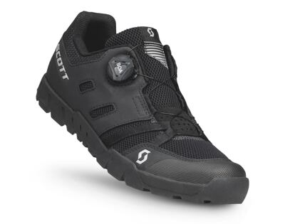 Cyklistická obuv SCOTT Sport Crus-r Flat Boa čierno-strieborná