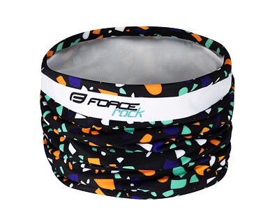 Šatka/nákrčník FORCE ROCK jar/jeseň, čierno-oranžová UNI