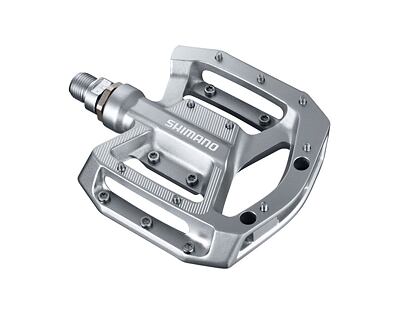 Pedále MTB Shimano Flat GR500 strieborné BMX, DH, Trail, Slalom