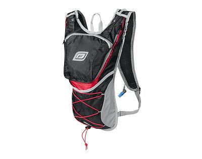 Batoh FORCE TWIN PLUS 14 l+2L rez., čierno-červený