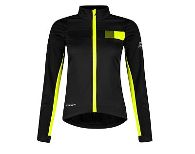 Bunda FORCE FROST softshell dámska, čierno-fluo