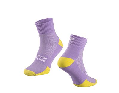Ponožky FORCE EDGE, fialové-fluo