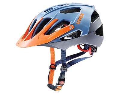 Prilba UVEX QUATRO, blue-silver orange mat