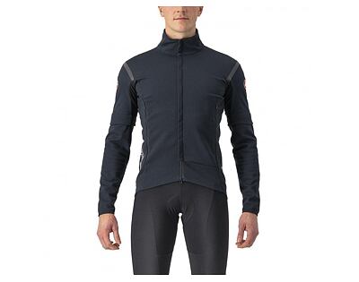 Pánska cyklistická bunda Castelli PERFETTO RoS  2 CONVERTIBLE svetlá čierna