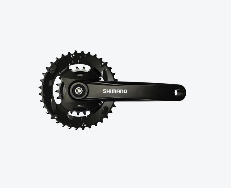 Stred Shimano Altus MT101 175mm 36/22z. 9-k. čierny bez krytu na štvorhran