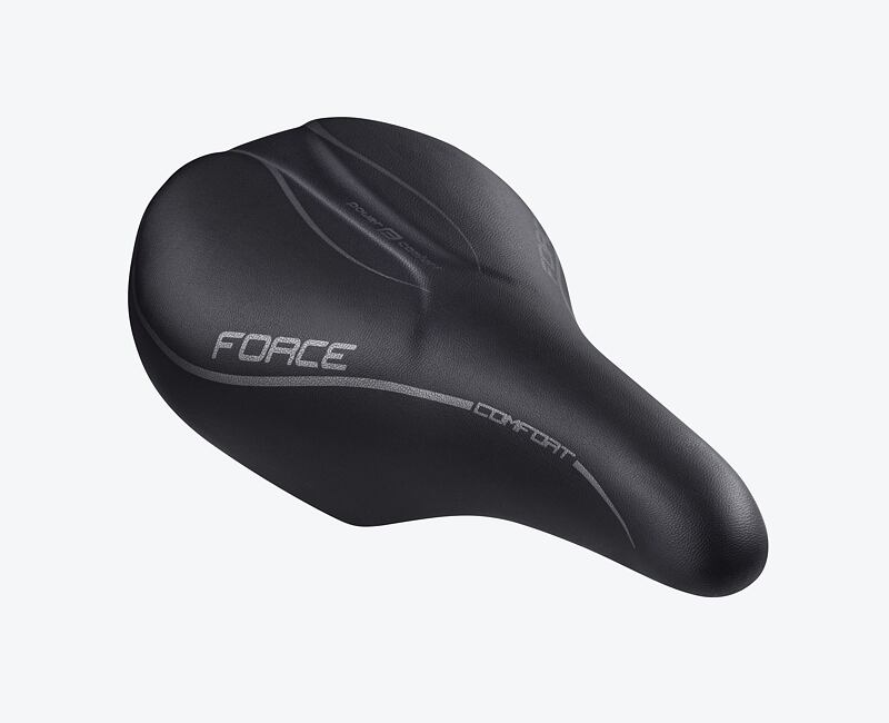 Sedlo FORCE COMFORT, dámske čierne