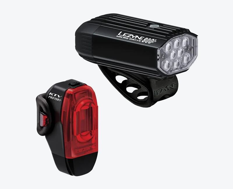 Lezyne set svetiel MICRO DRIVE 800+ / KTV DRIVE PRO+
