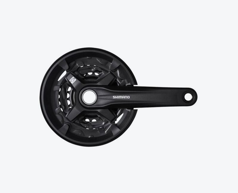 Kľuky Shimano Altus MT210 175mm 40/30/22 9-k. čierny s krytom dvojdielny bez ložiska