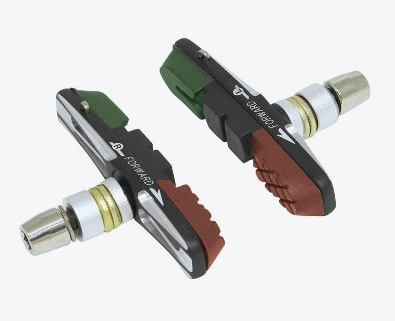 Brzdové gumičky F vymeniteľné CNC, zeleno-čierno-hnedé 70 mm