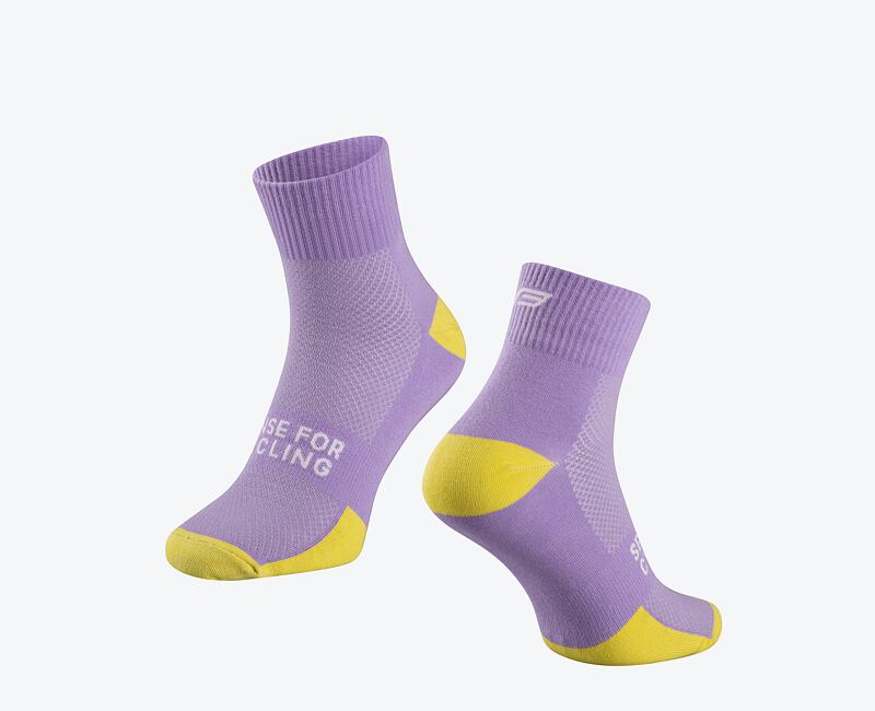 Ponožky FORCE EDGE, fialové-fluo
