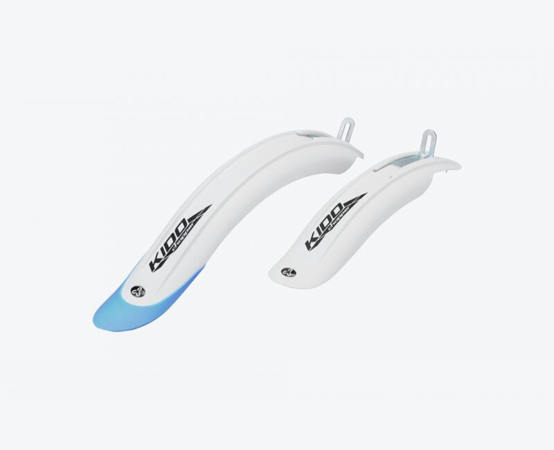 Blatníky CTM KIDO, SDS, biela/modrá 16''