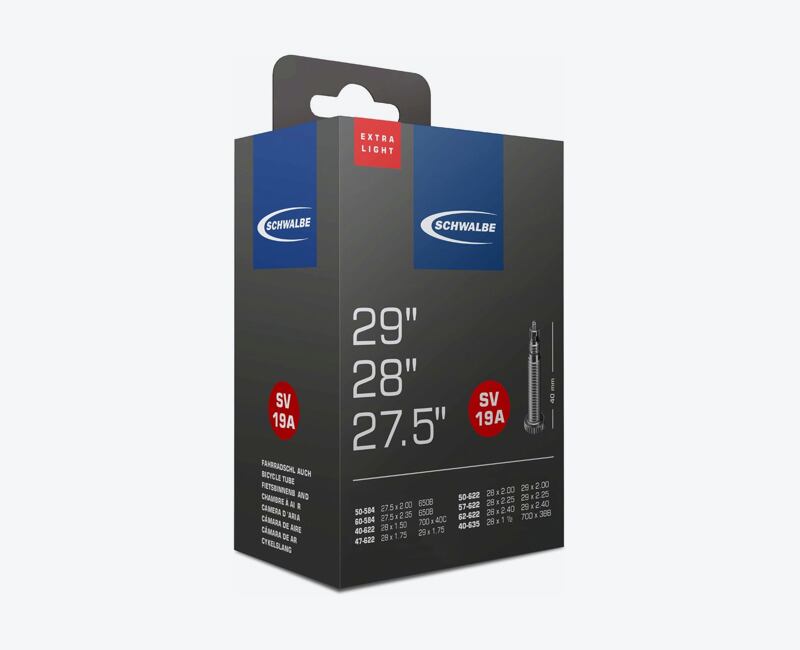 Duša SCHWALBE SV19A 27.5x2.00/2.35 29x1.75/2.40 40mm (40/62-584/635) 140g Extra Light