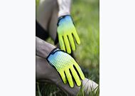 Rukavice FORCE MTB ANGLE letné, fluo-modré