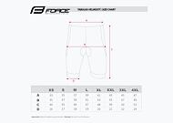 Kraťasy FORCE B30 s vložkou, čierne-modré