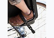 Zadná sedačka Urban Iki s adaptérom na nosič bicykla, hnedá-čierna